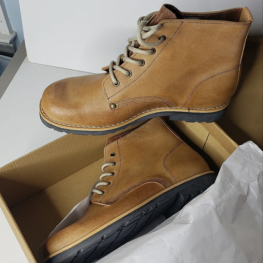 Unisex Leather Bootie Portugal Lace-up Derby Outdoor Gorp Street Neutral 7.5 M